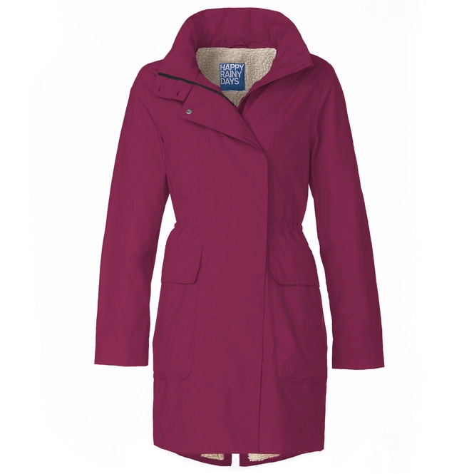 Raincoat Happy Rainy Days Winter Parka Roselyn Raspberry