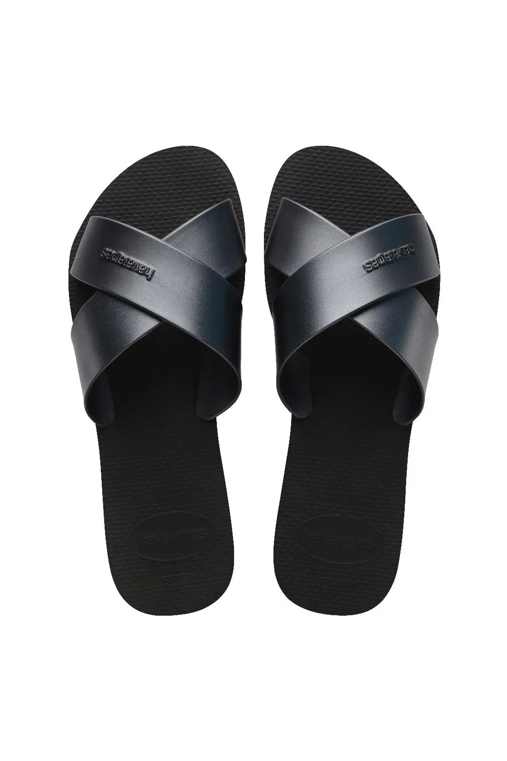 Aqua Metallic Slide Black