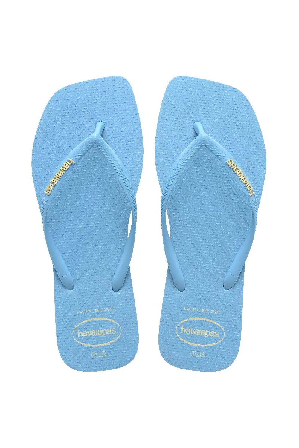Slim Square Flip Flop Logo Pop Up Blue