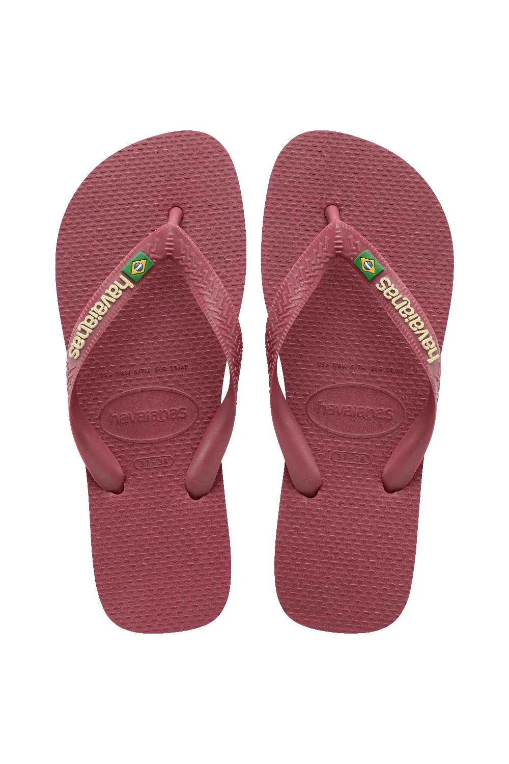 Brasil Logo Flip Flop Amaranth Red