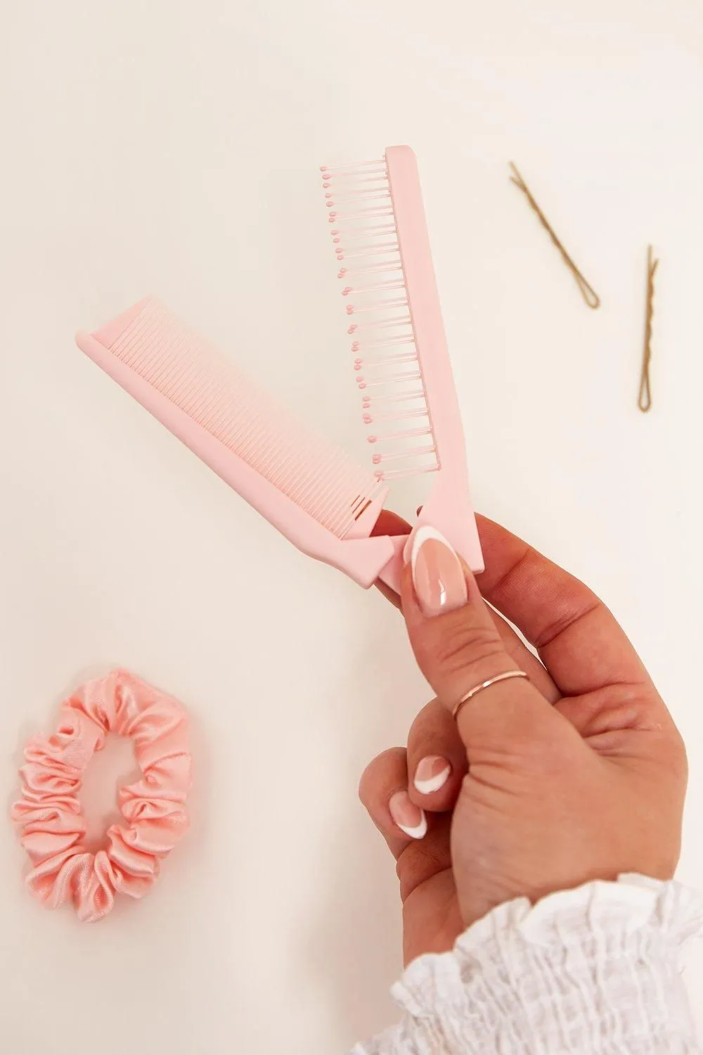 2 In 1 Folding Travel Brush & Comb